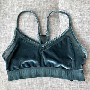 PINK Victoria’s Secret velvet ultimate sports bra size M